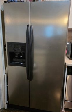 Stainless Steel Side-by-Side Refrigerator with Ice Maker
