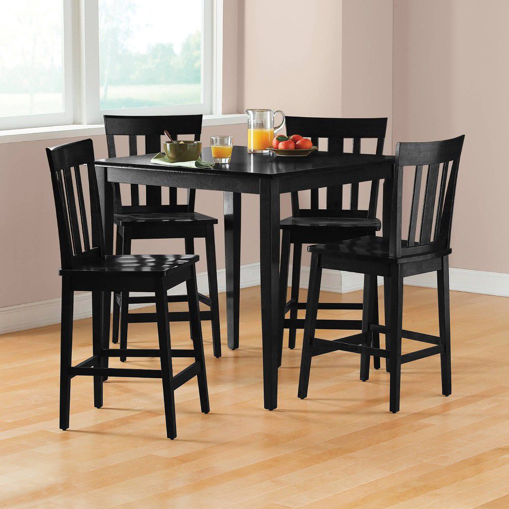 Mainstays 5-Piece Mission Counter-Height Dining Set 4c