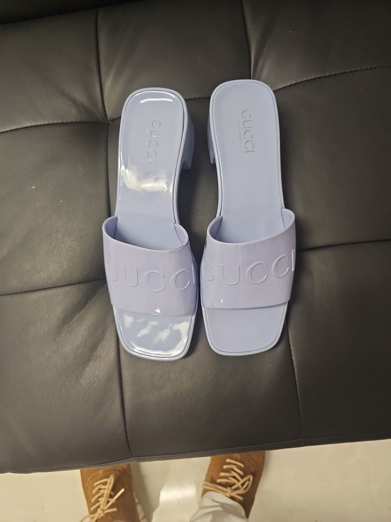 Gucci Sandal Size 9 Color Light Blue
