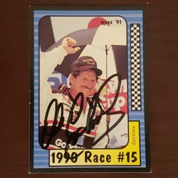 '91 Dale Earnhardt Autographed  Maxx Racing Card