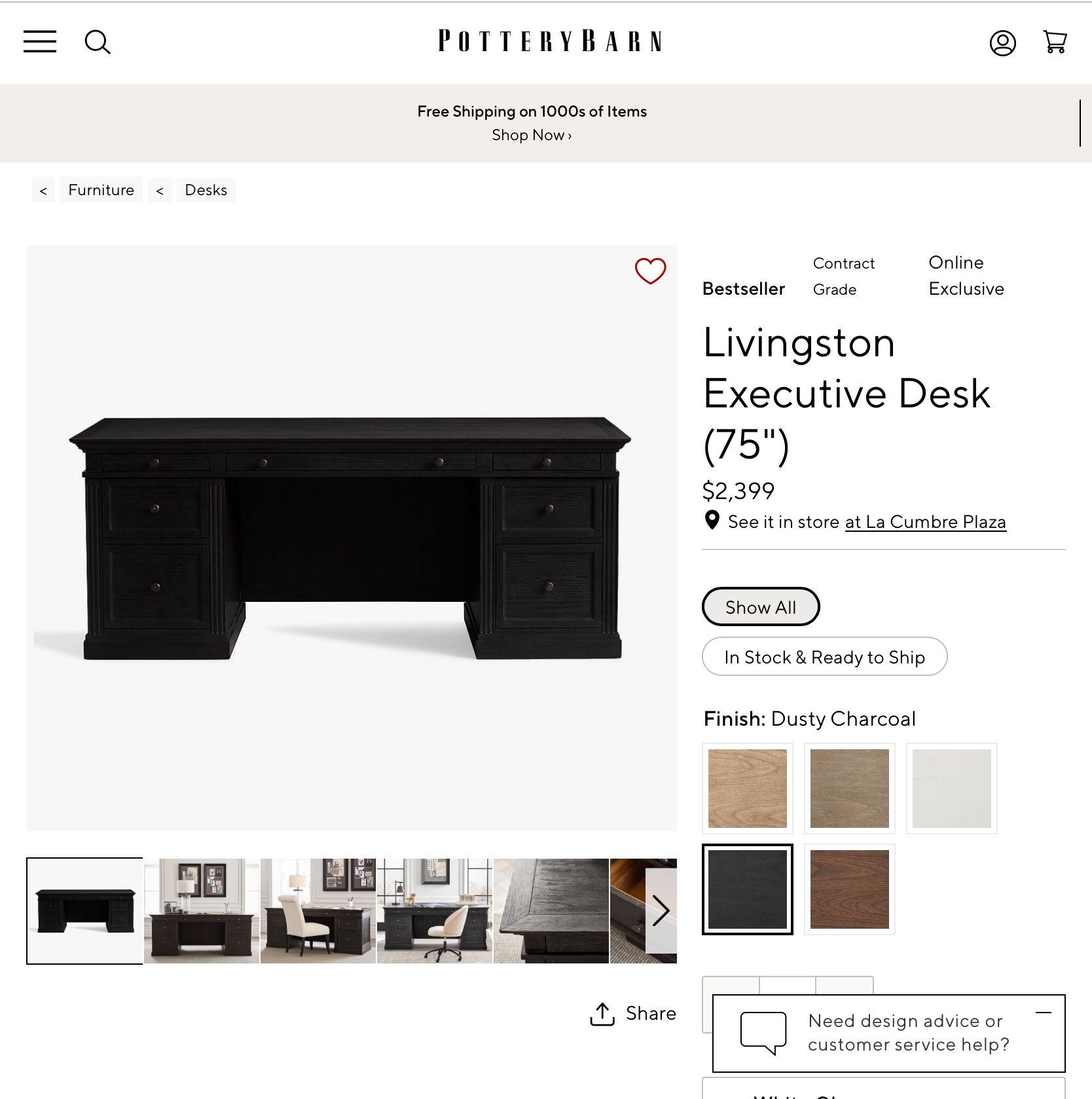 Office Desk, File Cabinet, Office Chair and Leatherology Desk Blotter