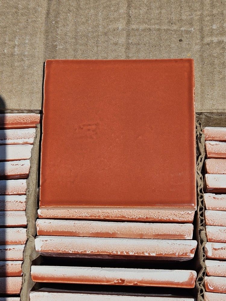 Gorgeous Coral Talavera Tile From Mexico- 99 Tiles for $1 Eaxh
