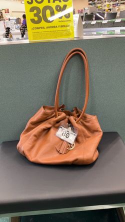 Tan Leather Hobo Shoulder Bag