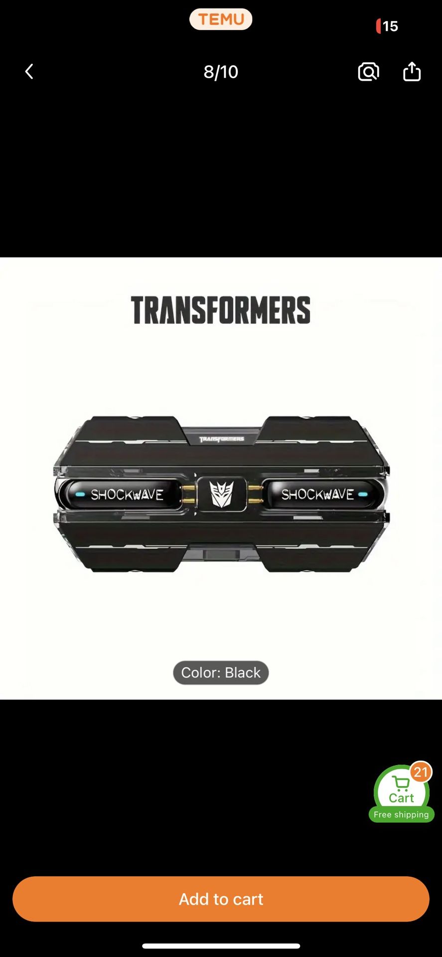 Transformers Wireless Earbuds