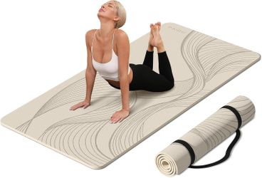 PAIDU Large Yoga Mat 72"x36"x10mm Non-Slip Exercise Mat for Home Gym Studio