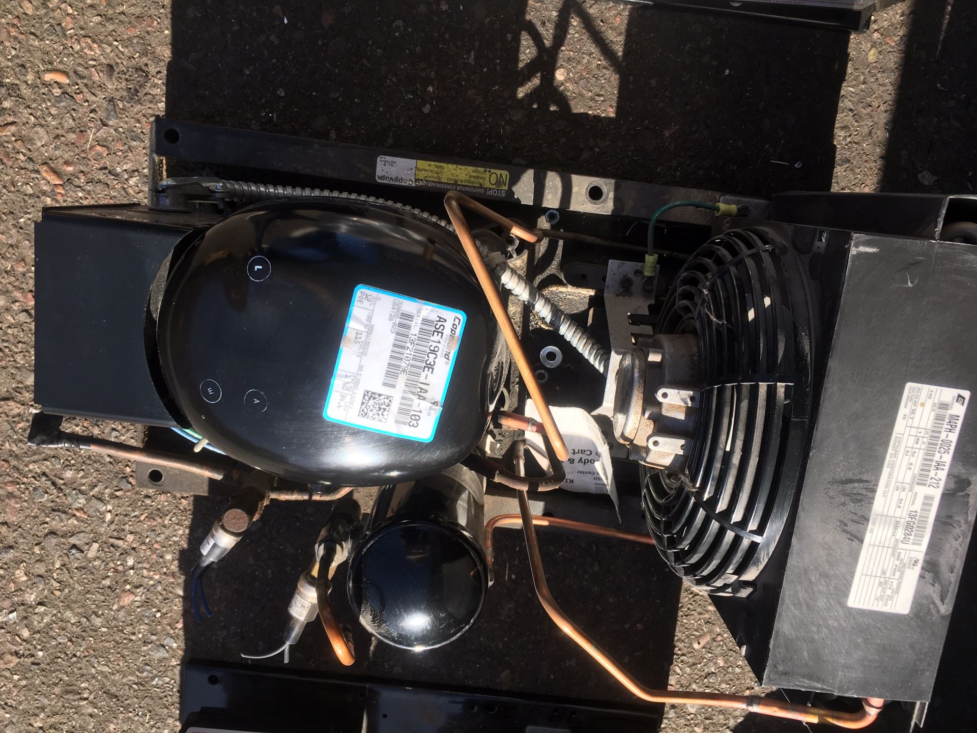 Compressor Hermetic 1 PH Condensing Refrigerant Copeland ASE 19C3E-IAA-103