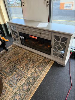 TV Stand with Fire Place option on Clearance