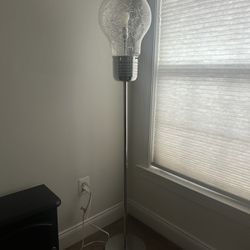 Modern Edison Floor Lamp – Silver Finish 