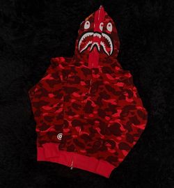 Bape Zip Up Hoodie(Red)