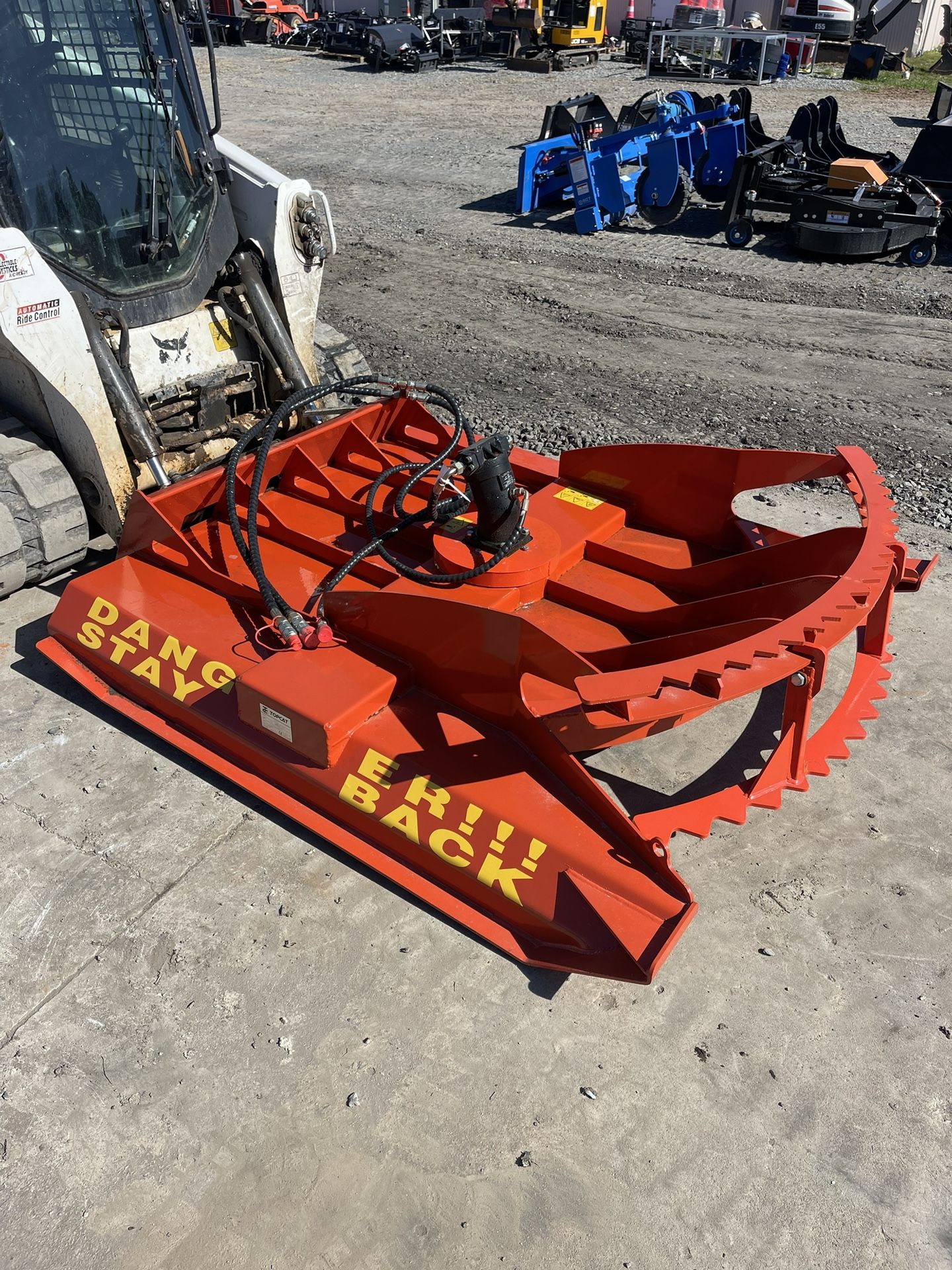 72 Inch Heavy Duty, Brush, Cutter, Skid, Steer Mower Attachment 16-58 Gpm Three Blade