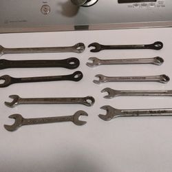 Lot Of 10 Wrenches 