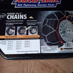 Snow Chains Brand New  $65 Each  Look At The Pictures See What Sizes Do You Need 