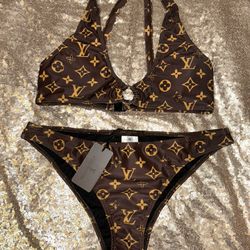 LV HALTER BIKINI SIZE MED 