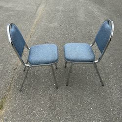Office Chairs - 3 Chairs - Blue 