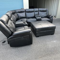 Power Reclining Sectional Couch