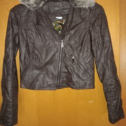 Women's Size Small,  Ashley Faux Leather Jacket 