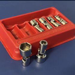 Snap-on Tools 6 pc 1/4" Drive 6-Point SAE Flank DriveR Shallow Universal Socket Set