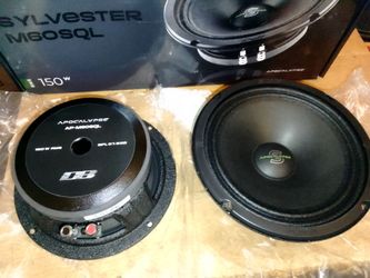 I Have One Pair Only Brand New Deaf Bonce Apocalypse Sylvester M60SQL 6.5" Mid Range 4 Ohms 150 Watts RMS Power 300 Watts Peak Power Each Mid Range