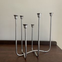 Vintage Tapered 6 Metal Table Candle Holder, Home Decor 