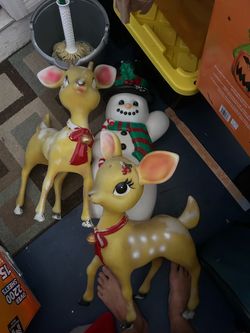 Christmas blowmolds set of 3