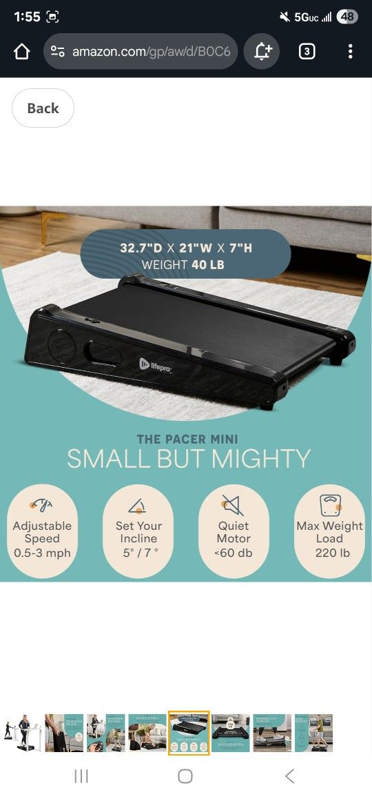 Lifepro Micro Treadmill