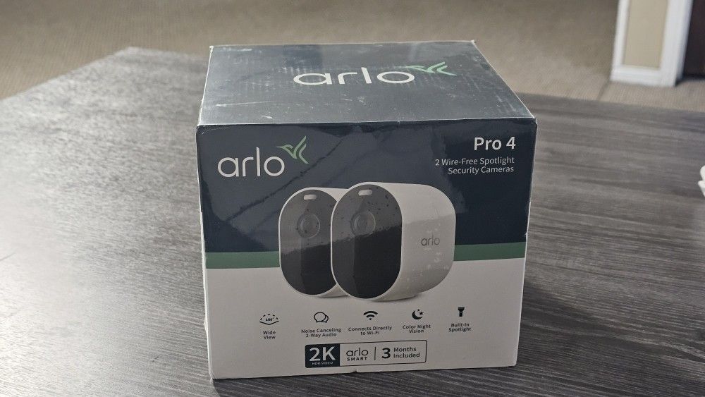 Brand New Arlo Pro4 Security Cameras