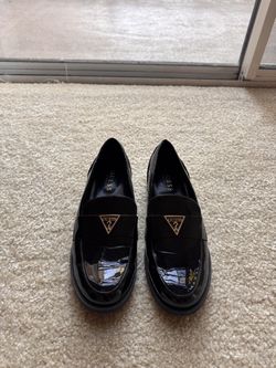 Guess Black Patent Loafers, Women’s Size 7.5, New Never Worn