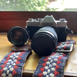 Mamiya MSX 1000 Film Camera, Mamiya 135mm Lens, and Mamiya 55mm Lens