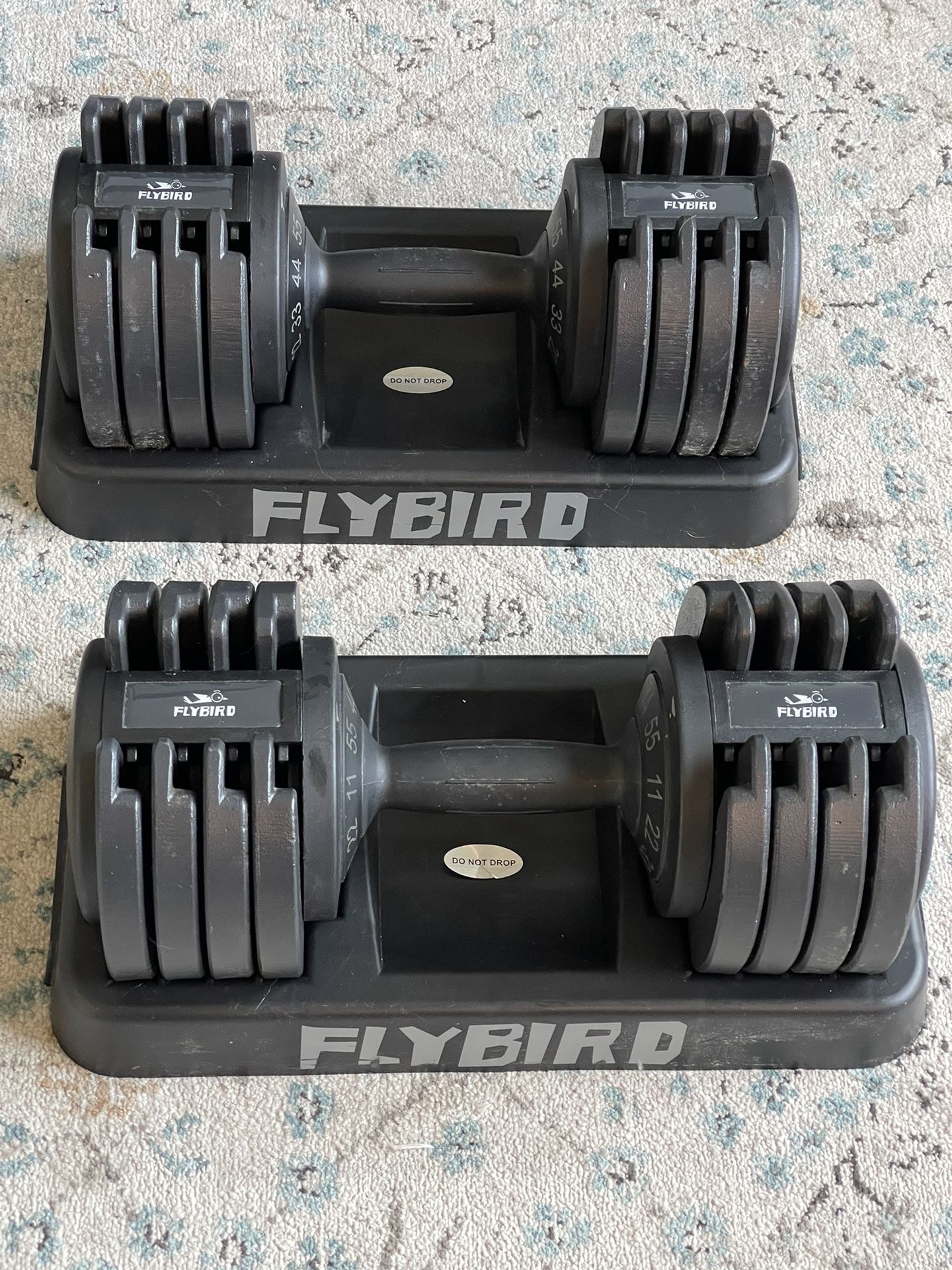 FlyBird Adjustable Dumbbells 55lbs 