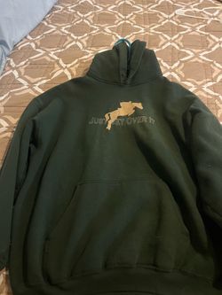 Green hoodie