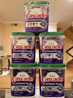 Cascade Platinum Plus - Set of (5) Containers (62ct/each) – $70 – Priced to Sell