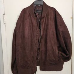 Men's Banana Republic Jacket XL Brown Vegan Leather