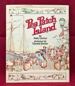 Pea Patch Island by Polly Curren 1975 1st Ed vintage Golden Press book HC/DJ