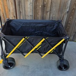 Collapsible Wagon Cart with Wheels, Foldable Utility Cart