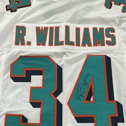 Ricky Williams authenticated signed jersey