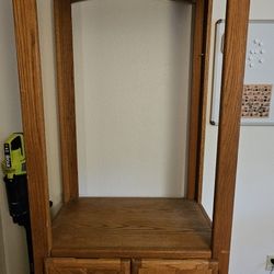 Real Wood Display Case/Bookshelf