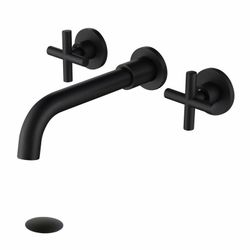 Bathroom Wall Mounted Faucet Black 