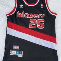 Vintage Portland Trail Blazers 25 Kersey Adidas Jersey Size Small