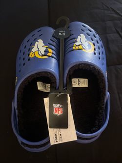 NFL LA Rams Lined Clogs Men's Crocks