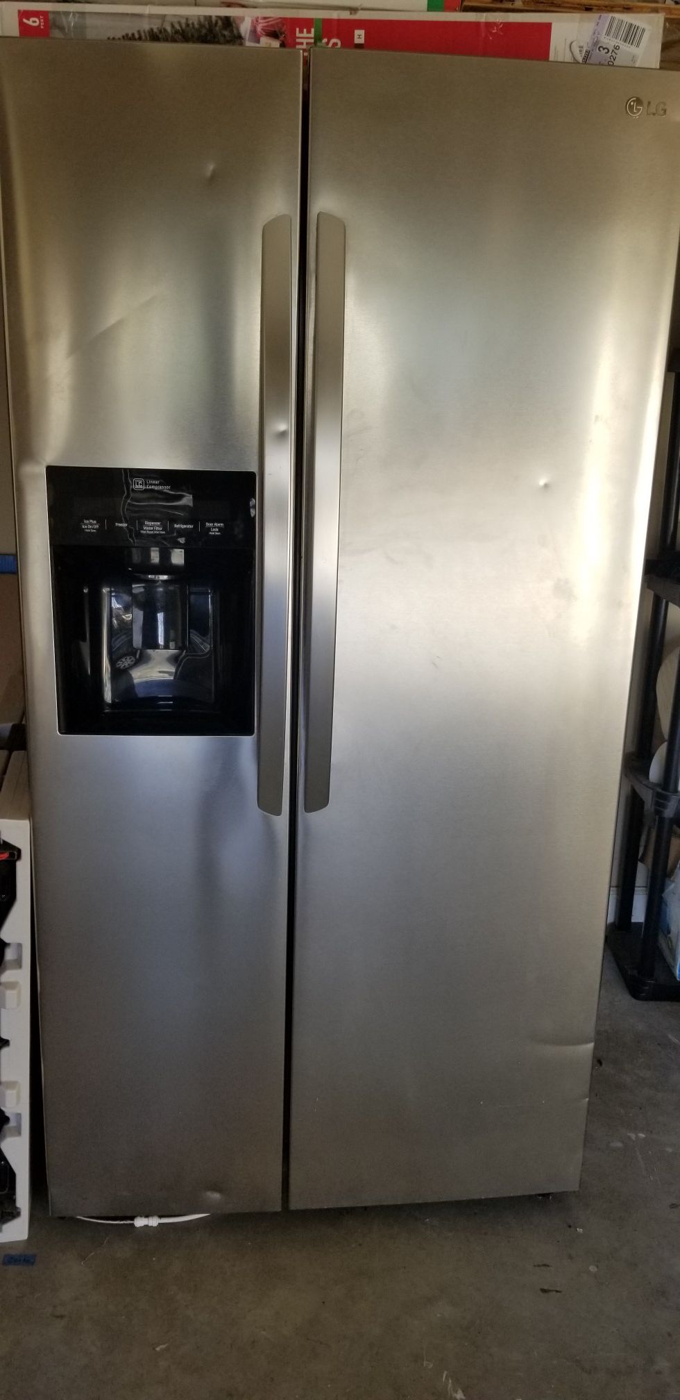 LG 2 door stainless refrigerator