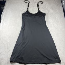 Columbia Titanium Women's L Black Omi Shade Straps Midi Sport Dress #2997