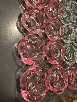 ( 20 ) Decorative Pastel Flower Tea Lights/Candle Holders ( new )