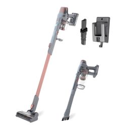 Brushless Cordless Stick 1L Capacity Lightweight Cleaner 2-Speed Power Suction LED Headlight 2-in-1 Handheld Vacuum 