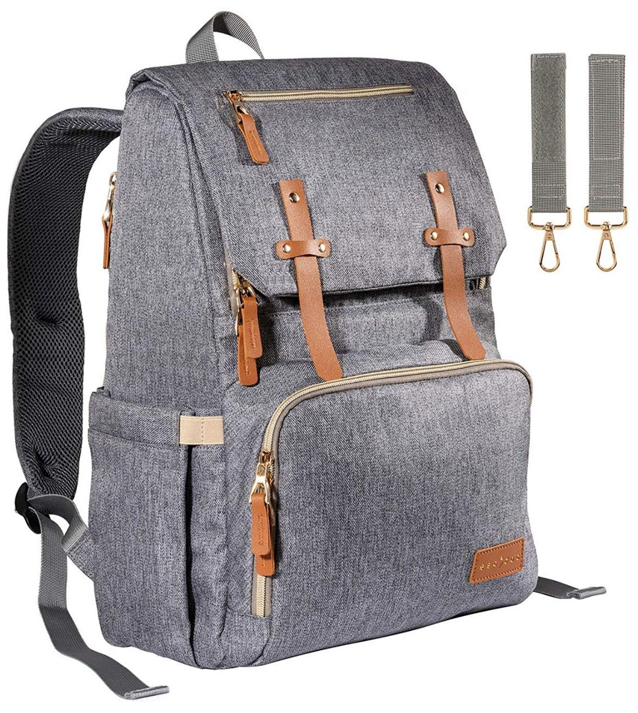 Diaper Backpack - Light Grey