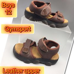 Gymsport Leather Upper cushion boys sandals 12