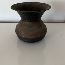 Copper Spitting , Planter Vase