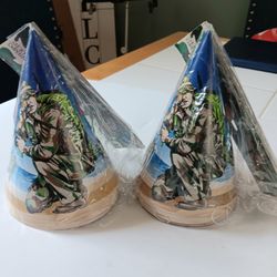 New 90s GI JOE sealed Party Hats 2 Packs Of 8  Birthday Supplies. Hasbro Vintage