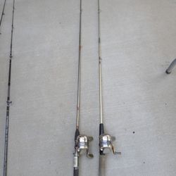 Lot Of (2) Synergy Fishing Poles And Reels