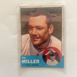 1963 Stu Miller Baseball Card