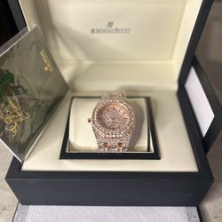 AP Rose Gold Moissanite Watch